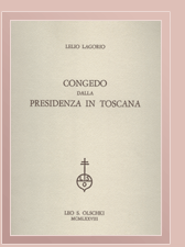 Congedo dalla presidenza in Toscana